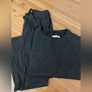 Lou and Gray charcoal sweats set